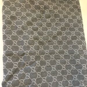 Gucci Gray Monogram Scarf